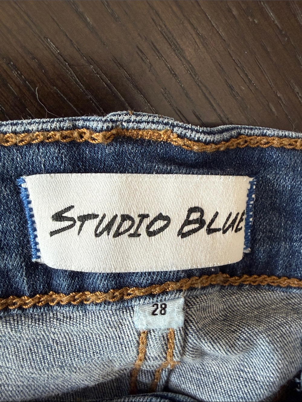 Women's Skinny Distressed High-Rise Jeans - Blue - Picture 2 of 3